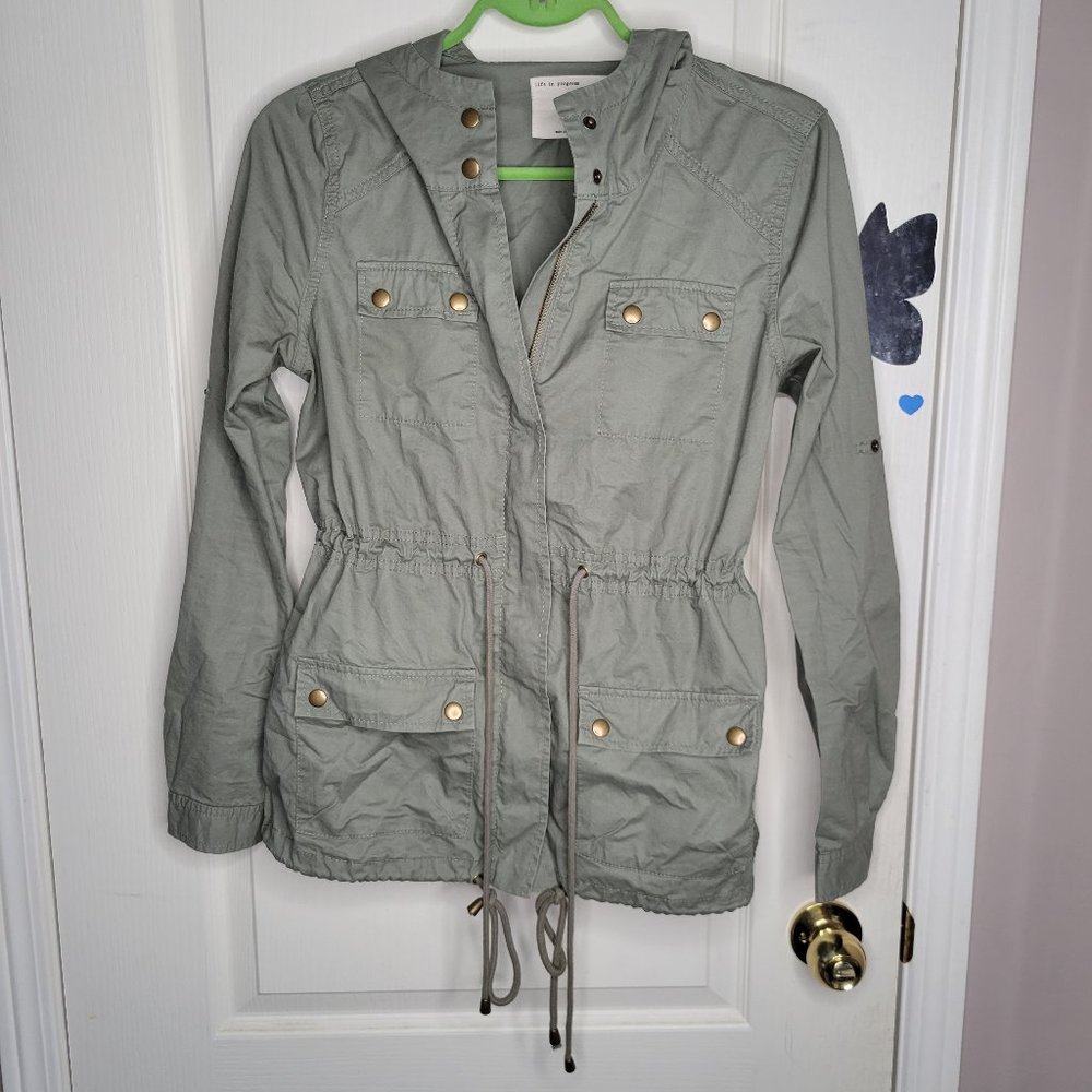 FOREVER 21 // Hooded Utility Jacket